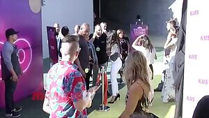 Camila Cabello in tight white jeans