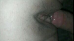 Last gif from her first time... Bareback, cream pie