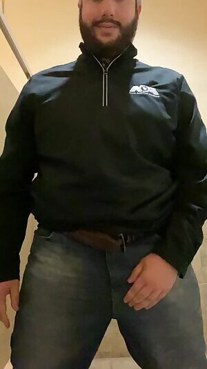 Taking a break to stroke my hard cock, plus a small face reveal!!