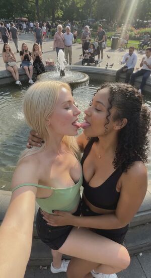 Girls Kissing Ai Generated Kiss Lesbian