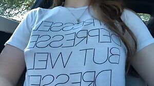 Just hanging out in my car (: