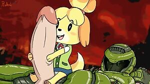 Isabelle and Doom Guy