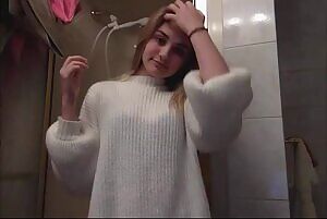 All the clothes come off before the shower