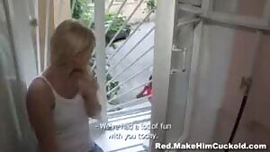 Cuckold Husband Tied While His Wife was Fucking a BBC