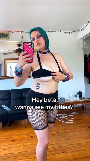 BetaCrop Big Tits Censored Goth Tease