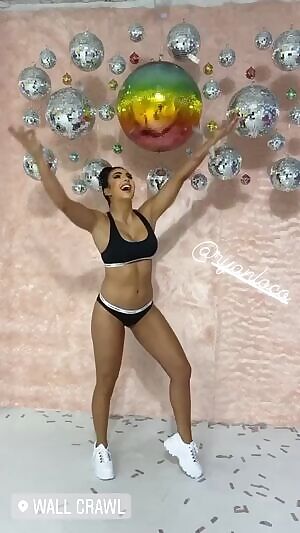 Billie Kay in her underwear