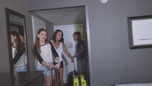 Staying at a hotel with stepmom & stepsis