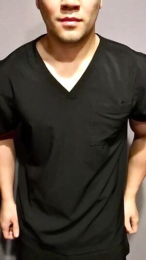 Your naughty nurse giving you a sneak peek ;)