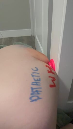 BBW Dildo Amateur Anal Ass Pale