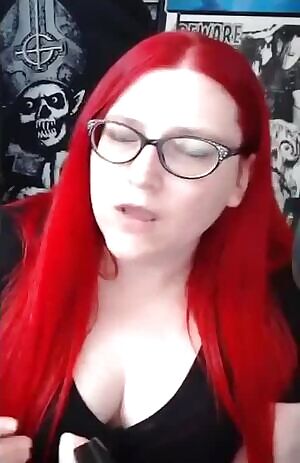 I love watching MechaRandom42 on YouTube play around with her big nerd girl titties