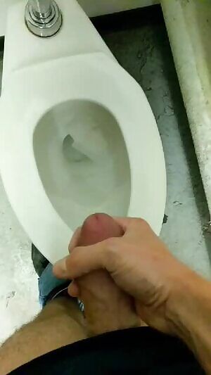 Busting in the work bathroom