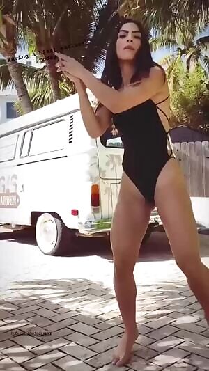 She seems to be enjoying herself