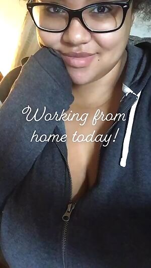 Bare faced with a secret under my hoodie 😘