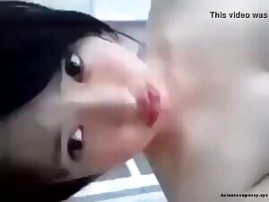 Cute, big titted gal plays with herself