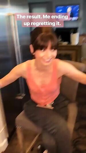 Sarah Hyland pinching her nipples