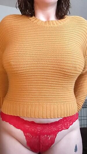 I wish i could show everyone what's under my sweater