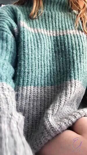 See what’s under my sweater!