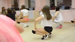 Russian girls being taught how to ride dick