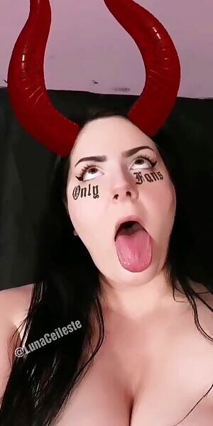 Gothicc ahegao succubus