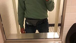 whipping it out in the univ bathroom