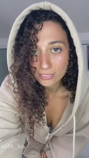 Belly Play Brunette Curly Hair Hood