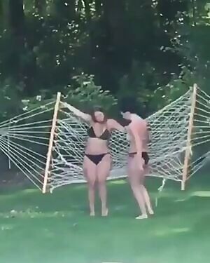 After a good session of day drinking, why not relax in a hammock?