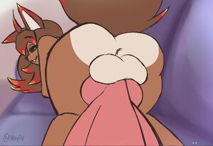 Furry Futa Cum Ejaculation Face Fuck