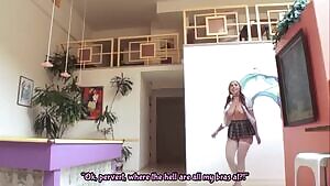 You might get in trouble, but seeing your sister without her bra was so worth it!