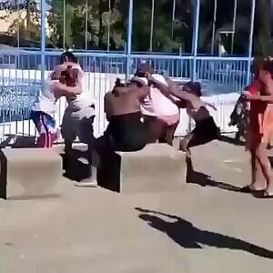 Rare footage of Silverback gorillas fighting for dominance