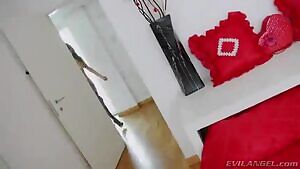 Imagine her greeting you like this after a hard day's work!