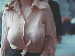 Walking without a bra, 1970?