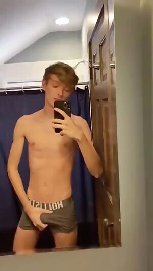 Hottest Blonde Twink Shows Off His Perfect Body and Big Soft Dick