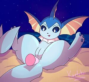 Vaporeon on the Beach