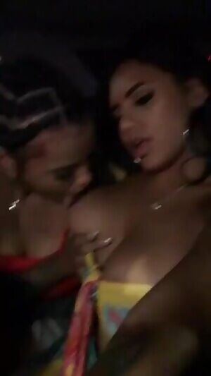 Having fun in the backseat!!