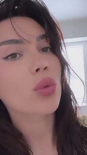 Fake Lips Babe Eye Contact Saliva