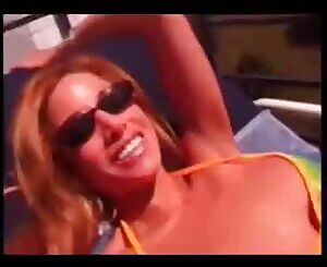 Oldie but a goodie. Gina Lynn's classic orange bikini scene.