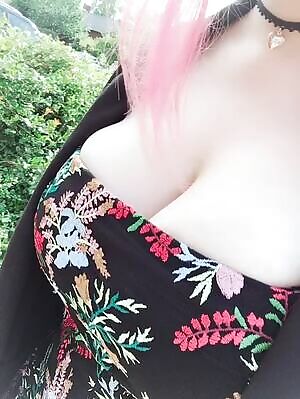 Just the dress in action