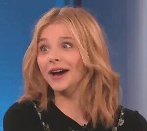 Chloë Moretz’ reaction when she sees how stiff your cock is for her