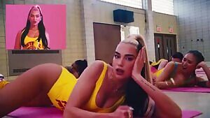 Imagine your lubed up cock sliding through Dua Lipa's tight gripping fist...