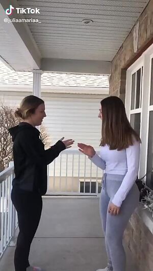 Girl on the right is stacked