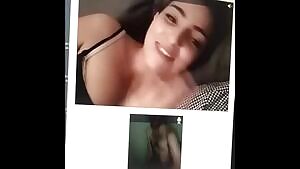 Girl loving my big cock on cam