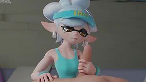 Marie Squid Sisters Handjob Cumshot