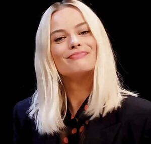 Turning up the power on Margot Robbie’s vibrating panties while she’s giving an interview...