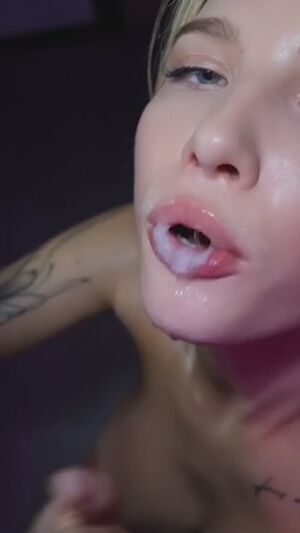 Begging for Facials Cum Cumshot Dirty Blonde