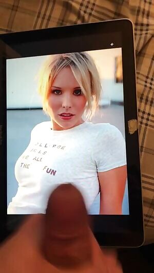 Wasn’t planning to cum but Kristen bell was begging for it