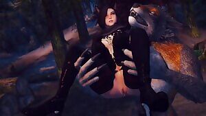 If a werewolf fucks a catgirl in the woods and no ones there to hear it