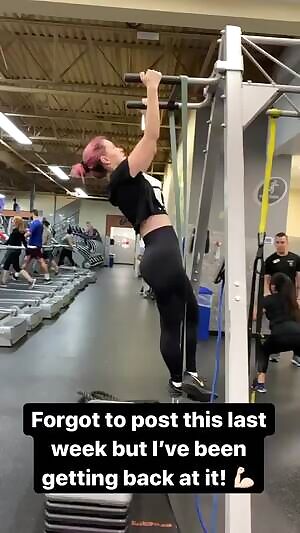 Meg Turney at the gym