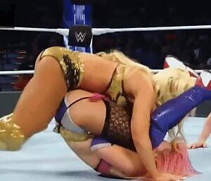 Mandy Rose and Asuka making Sonya jealous