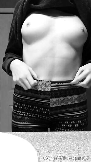 A quick peek to pique your interest of the peak of your cock being inside of me ;)