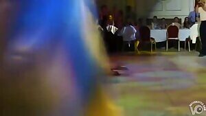 A Wedding Stripper performs at the Reception